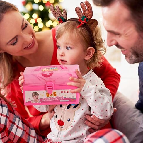 Doctor Kit for Kids Toys Toddler Girls Boys for 3 4 5 Year Old Pretend Play Dress Up Educational Dentist Doctor Set Costume Stethoscope Medical Kit Role Play Birthday Gifts for 2 3 4 5 6 in Saudi Arabia
