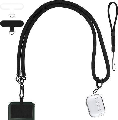 Phone Lanyard Phone Strap Wrist Lanyard Universal Adjustable Detachable Nylon Crossbody Neck Strap with Hook Wrist Strap in Kuwait