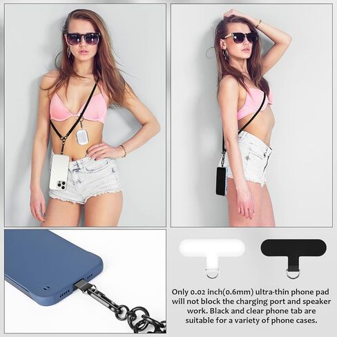 Phone Lanyard Phone Strap Wrist Lanyard Universal Adjustable Detachable Nylon Crossbody Neck Strap with Hook Wrist Strap in Kuwait