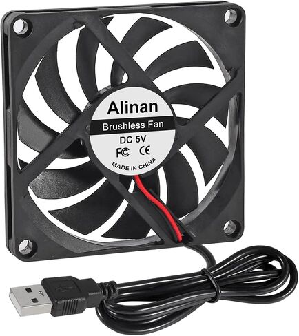 Alinan 4 قطعة 8010 5 فولت مروحة 80x80x10 مللي متر 2 دبوس كم تحمل فرش تيار مستمر مروحة التبريد طابعة ثلاثية الأبعاد مروحة التبريد مروحة كمبيوتر in Saudi Arabia