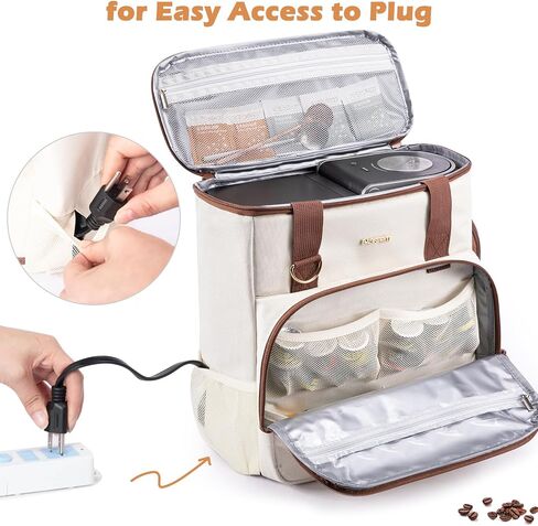 BAGSPRITE Coffee Maker Travel Bag Compatible with Keurig K-Mini or K-Mini Plus, Single Serve Coffee Brewer Carrying Case in Kuwait