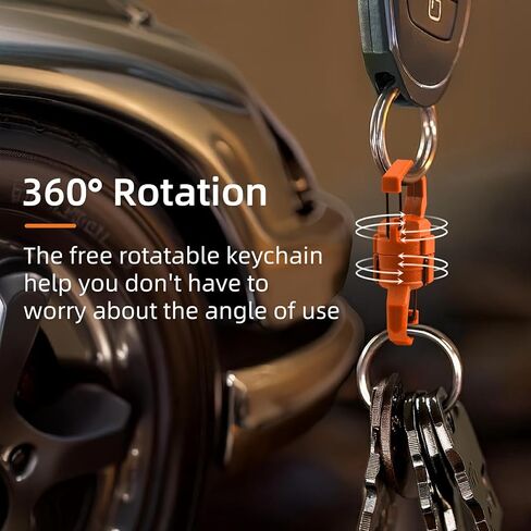 360° Rotatable S-Shape Magnetic Keychain, Dual Lock Quick Release Keychain for Lure Tools, Outdoor Backpack, Belts in Saudi Arabia