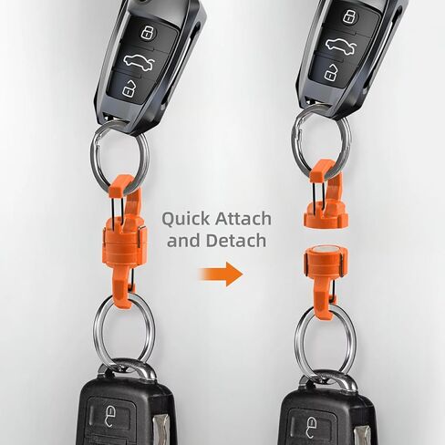 360° Rotatable S-Shape Magnetic Keychain, Dual Lock Quick Release Keychain for Lure Tools, Outdoor Backpack, Belts in Saudi Arabia