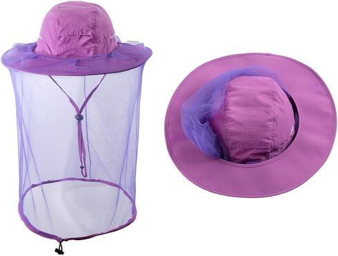 Beekeeping Veil Hat Bee Keeper Hunting Net Netting Cap Beekeepers Costume Gnats Insect Bug Mosquito Mesh Hats for Men Women in Saudi Arabia