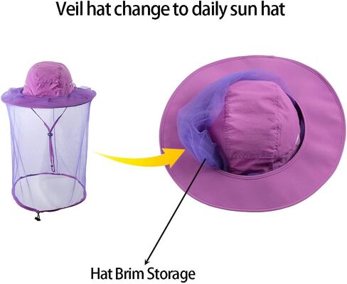 Beekeeping Veil Hat Bee Keeper Hunting Net Netting Cap Beekeepers Costume Gnats Insect Bug Mosquito Mesh Hats for Men Women in Saudi Arabia