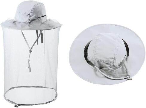 Beekeeping Veil Hat Bee Keeper Hunting Net Netting Cap Beekeepers Costume Gnats Insect Bug Mosquito Mesh Hats for Men Women in Saudi Arabia