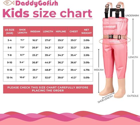 Chest Waders for Kids and Adults, Fishing and Hunting Waders with a Pocket and a Wader Hanger in Saudi Arabia