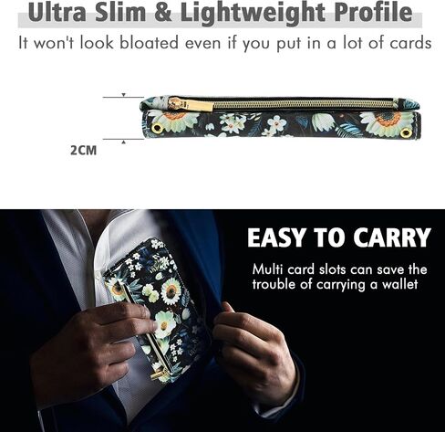 Wallet Case for Google Pixel 9/9 Pro 5G with Detachable Wrist Strap Shoulder Strap, 9+ Card Slots Zipper Floral Leather Stand Card Holder Cell Phone Cover for Pixel9 9Pro Nine Women Men Black in Saudi Arabia
