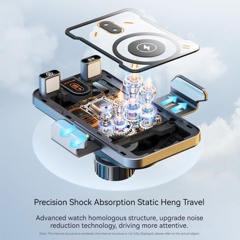 One-Touch Rotating Automatic Opening and Closing Wireless Charging car Phone Holder in Saudi Arabia