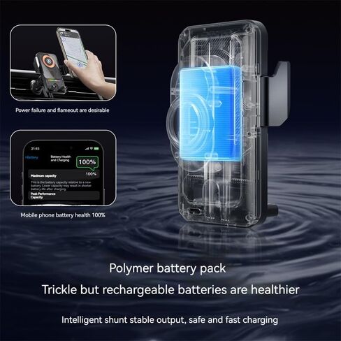 One-Touch Rotating Automatic Opening and Closing Wireless Charging car Phone Holder in Saudi Arabia