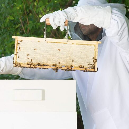 VIVO Professional White XXL Beekeeping Suit, Jacket, Pull Over, Smock with Veil BEE-V105XL2 in Kuwait