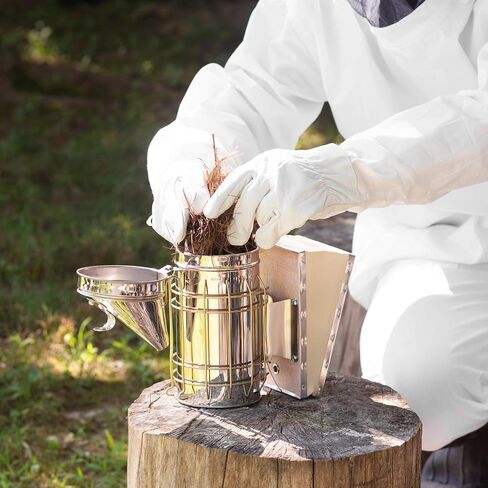 VIVO Professional White XXL Beekeeping Suit, Jacket, Pull Over, Smock with Veil BEE-V105XL2 in Kuwait