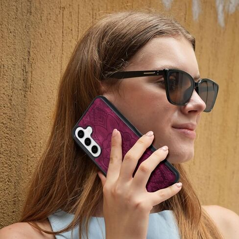 Harryshell Compatible with Samsung Galaxy S25 Wallet Case Detachable Phone Cover with Zipper Cash Coin Pocket Multi Card Slots Holder Wrist Strap Lanyard 6.2 inch (Floral Teal) in Kuwait