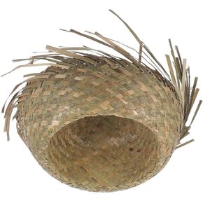 Tendycoco Beachcombers Straw Hat ، Hawaiian Luau Hat Hat Summer Beach Hats Funder Party Hat Riter Farmer Hat Garden Fishing Hat Samurai Costum