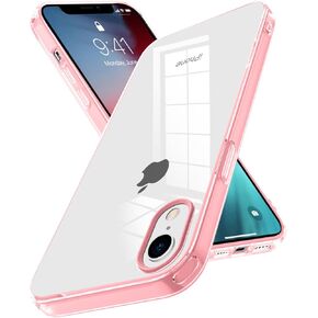 for iPhone XR Case,Cute Wave Frame Clear Anti-Scratch Protective Phone Case,Soft TPU Slim Fit Flexible Phone Cover PC Bumper Shockproof Full-Body Protective Cover,Yellow(5-1)
