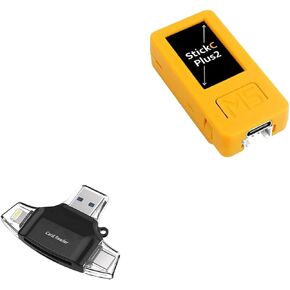 BoxWave Smart Gadget Compatible with M5Stack M5StickC PLUS2 ESP32 Mini - AllReader SD Card Reader, microSD Card Reader SD Compact USB - Jet Black
