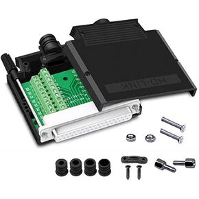 DB37 Male Solderless RS232 D-SUB Serial to 37 Pins Port Terminal Adapter Connector Breakout Board