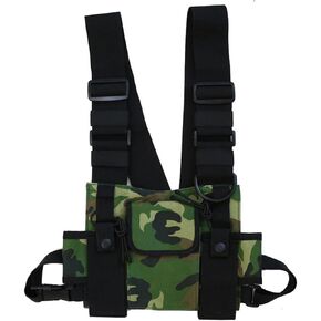 Maizoon Chest Bag for Men and Women Two-way Radio Walkie Talkie Vest Suitable for Running Cycling and Hiking