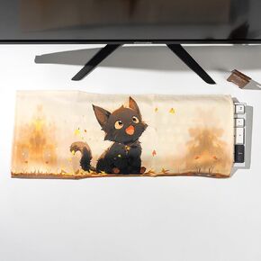 Sumgsn Cute Cat Keyboard Dust Cover, Desktop Keyboard Dust Cloth for 61/64/75/87/104/108 Mechanical Keyboards (Cartoon Cat)