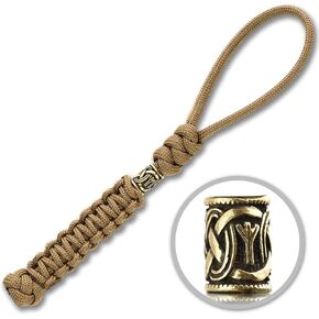 M-Tac Knife Lanyards with Beads - Paracord Lanyard - Tactical Lanyard for Knife - Viper Scandinavian Black
