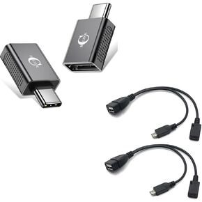 Auvipal USB C إلى محول USB ومحول USB Micro إلى USB