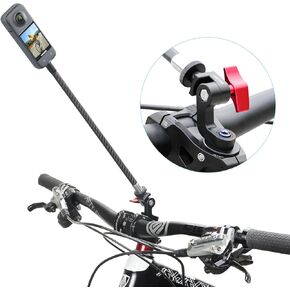SEASKY H2E Aluminum Alloy Bicycle Bike Handlebar Unicorn Mount for Sports Action Camera with 12 inch Extension Rod Compatible for insta360 X4 X3 X2 One RS Panoramic Accessories