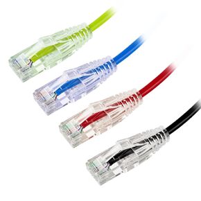GeeekPi 4PCS Cat6A Ethernet Cable, Snagless Short Shielded Network Cable, Multicolor (20 cm/0.65 ft)