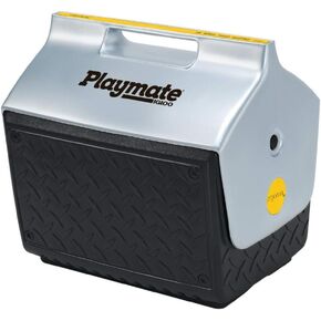 Igloo Playmate 13-Inch Black Ice Chest, Molded-In Handle, Tent-Shaped Lid with Side Button Release