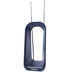 الهوائي الداخلي الرقمي RadioShack-HD الكامل ، استقبال VHF المحسّن ، نطاق تردد واسع (174-862 ميجا هرتز) ، حجم مضغوط