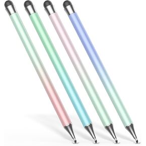 (2 أجهزة كمبيوتر) أقلام Universal stylus أقفال عالية الحساسية وأقلام الألياف أقلامًا متوافقة مع Apple/iPhone/iPad/Android/Tablets وجميع شاشات اللمس السعة