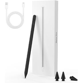 Stylus Pen for iPad, 2X Fast Charge Active Pencil with Palm Rejection Compatible with iPad Pro 11"/12.9"/M4, iPad Air 3/4/5/M2, iPad 6-10, iPad Mini 5/6 Gen