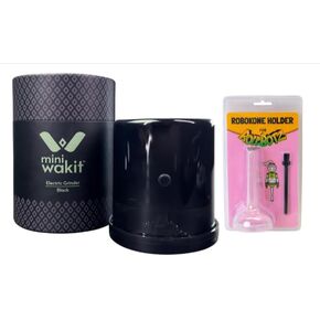 Mini Wakit Electric Grinder Black With Wakit Cone Holder