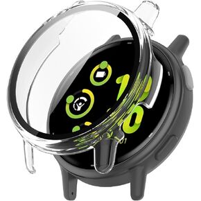 FanTEK Compatible for Garmin Vivoactive 5 Watch Case for Women Men, Scratch Resistant Shock Absorbing Case, Clear