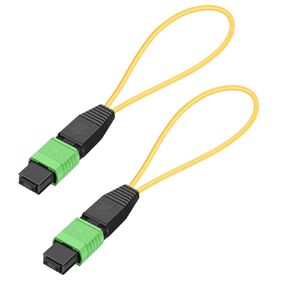 LC/UPC Fiber Loopback Tester Cable, OM3 Multimode Duplex - 50/125μm Fiber Optic Loopback Adapter, for Self-Testing SFP Modules or Network Equipment