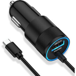 Fast Car Charger for Samsung Galaxy A36 A26 5G, 30W USB C Auto Adapter Plug with 3FT Cable for S25 S24, A55 A35 A53 A54 A15 A14 A25 A03s A05s A30