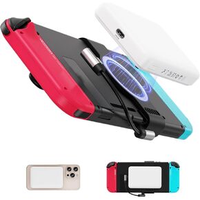 Portable Charger, Magnetic Wireless Power Bank for iPhone/Nintendo Switch & OLED, 10000mAh 20W PD Fast Charging Battery Pack with LED Indicators, Compatible with iPhone 12-16