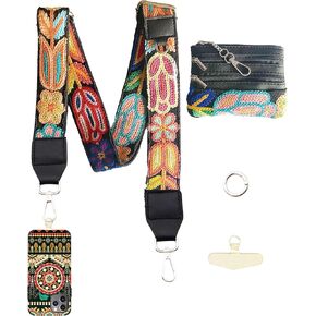 Phone Lanyard Crossbody Strap， Clip And Go Strap for Phone With Wallet