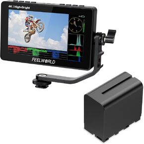 FEELWORLD F5 Prox Field Monitor and F970 6600mAh Battery