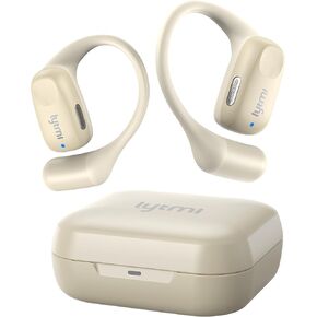Lytmi CozyFit Open Ear Headphones, 0.23oz Ultra-Light Comfortable Wireless Earbuds, 0.6mm Thinnest Earhooks, Bluetooth 5.4, Clear Audio, 30 HRS Playtime, IPX5 Waterproof Earphones with Mic-White