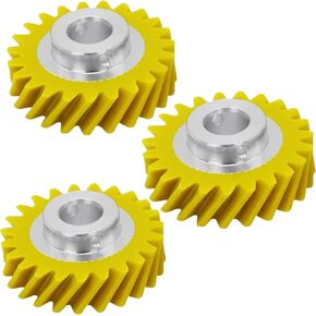 W10112253 Mixer Worm Gear Replacement for Whirlpool and KitchenAid Mixers Gear Replaces for Parts 4162897 AP4295669 4169830 （3-PCS）
