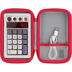 co2CREA Hard Travel Case Compatible with 8BitDo Retro Mechanical Keyboard 87 Keys Dual Super Programmable Buttons (Green Case)
