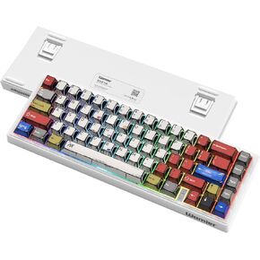 womier M68 HE V2 60% Wired Magnetic Keyboard with Adjustable Actuation,Hall Effect Gaming Keyboard Rapid Trigger,RGB HotSwap Custom Mechanical Key Board,for Win/Mac,Cartoon Manga keycaps PBT