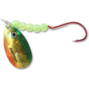 NORTHLAND TACKLE BAITFISH Spinner RIGS / 60" Snell / #1 HK / 1 Pack/Gold Perch
