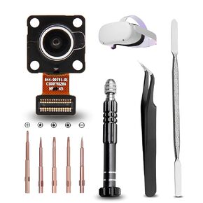 Replacement SlAM Grayscale Camera Sensor for Oculus Quest 3 3S Headset(Left/Right Side At The Bottom), Repair Kit Accessories Repair Parts Including Screwdrivers, Tweezers, Pry tools