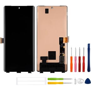 New LTPO AMOLED Display Compatible with Google Pixel 6 Pro GLUOG G8VOU Touch Screen Digitizer Assembly Replacement with Upgraded Repair Tools Kit-Black
