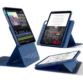 ESR for iPad Air 13 Inch Case M3/M2 (2025/2024), Removable Magnetic Cover, Adjustable Portrait/Landscape Stand with Raised Screen View, 9 Standing Angles, Shift Series, Blue