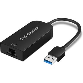 Cablecreation USB إلى Ethernet Adapter ، Driver Free USB 3.0 إلى 10/100/1000 Gigabit Ethernet LAN Adapter متوافق مع Nintendo Switch ، الكمبيوتر المحمول ، الكمبيوتر الشخصي ، MacBook ، Windows ، MacOS ، Linux ، الألومنيوم in Saudi Arabia
