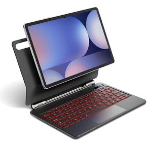 لوحة مفاتيح Magentic لـ Samsung Galaxy Tab S10+/S9+/S9 Fe+/S8+/S7+/S7 Fe 12.4 "، Pimofee Backlit Wireless Bluetooth Magic Keyboard Cover Cover Stand Multi-Trootpad Power العرض مع Dex Model