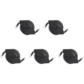 كبل شبكة CAT6 ، حزمة من 5 أسود 2M قابلة للضبط قابلة للضبط CAT6 RJ45 LAN CABLE CABLE CABLE استبدال كبل Ethernet لجهاز الكمبيوتر المحاسبي مفاتيح ADSL MOEDM ، أسود