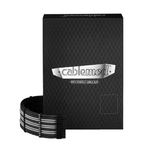 CableMod C-Series Pro ModFlex Sleeved 12V-2x6 12VHPWR Dual StealthSense Cable Kit for Corsair Type 4 RM Black Label/RMi/RMX (Black)
